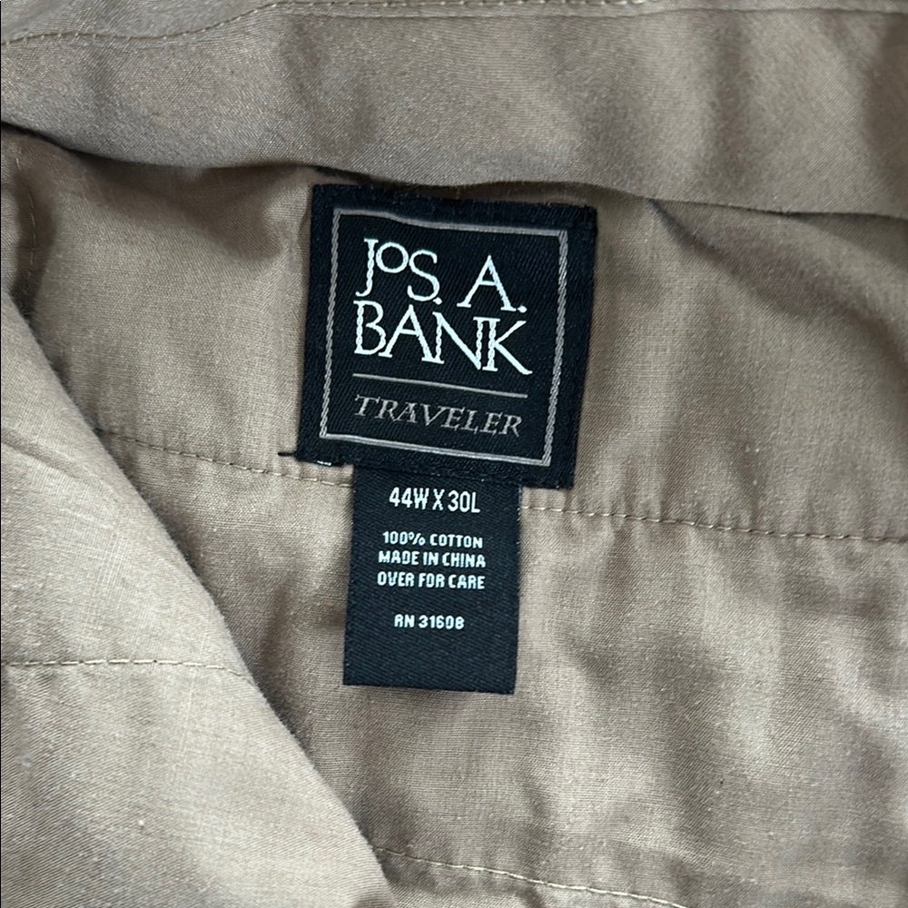 Jos. A. Bank Tan Chinos for Timeless Style. 44 x 30